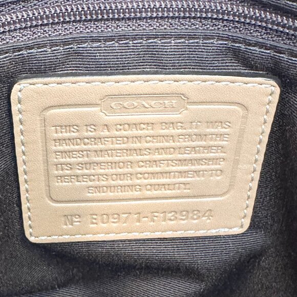 COACH Hamptons Tattersall Turnlock Convertible Bag Wool Y2K - Picture 10 of 14